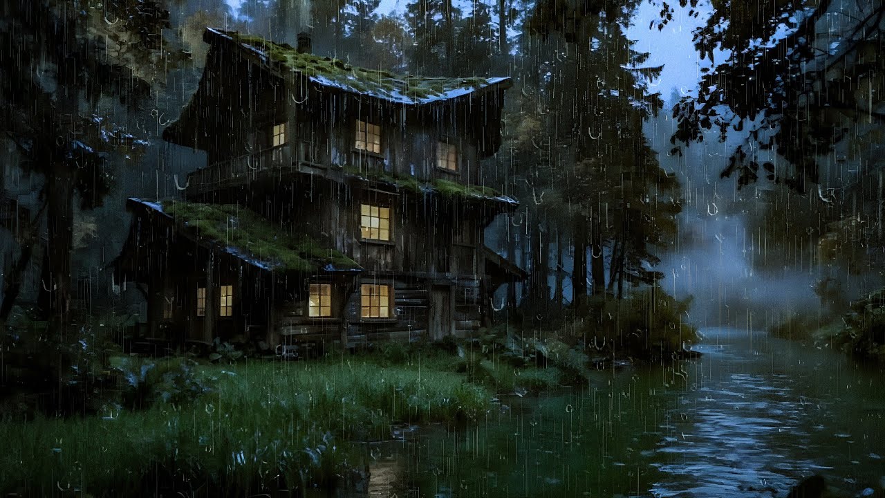 Rainforest Night Rain Sounds 🌧️ Deep Sleep ASMR for Stress Relief, Anxiety Calm & Relaxing Ambiance