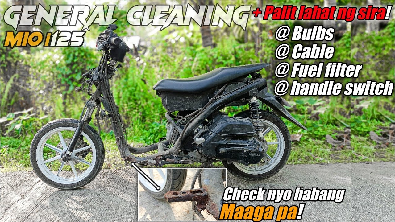 MIO i125 GENERAL CLEANING + PALITAN LAHAT NG SIRA