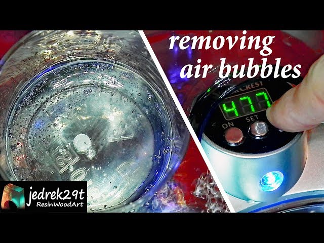How to Remove AIR BUBBLES from Resin. ULTRASONIC 