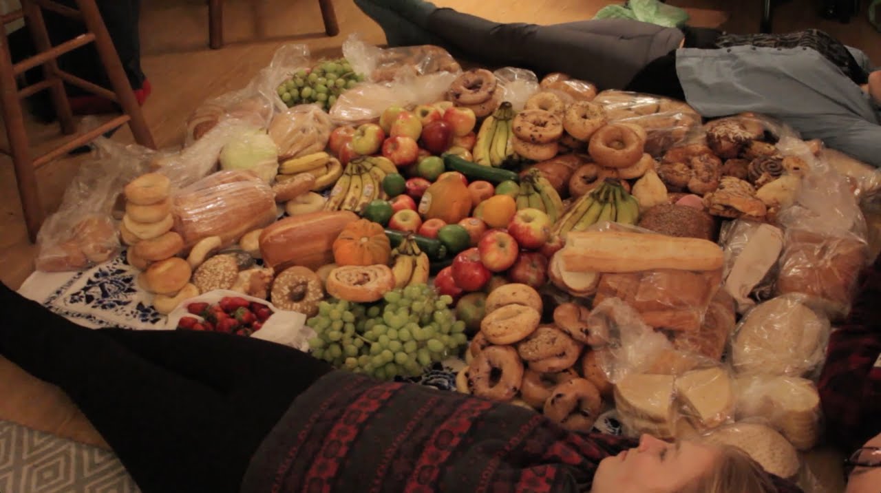 Dumpster diving into the issue of campus food waste - YouTube