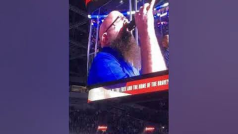 Jim Gentemann singing the National Anthem!!!!