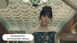 JISOO -  꽃(FLOWER) (Instrumental with backing vocals) |Lyrics| Resimi