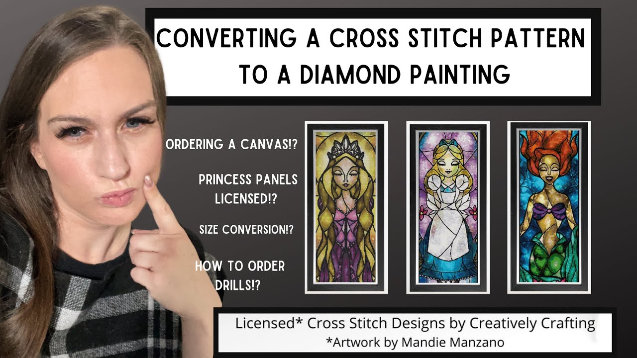 How to Convert a Cross Stitch to a Diamond Painting
