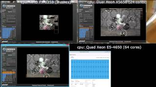 Cinebench Test Fx 8350 - Xeon X5650 - Xeon E5-4650