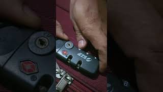 Resetting the lock code for VIP Trolley bag #Viptolleybag #lock reset #SimpleHacks #trendingshorts