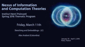 Sketching and Embeddings 2/2