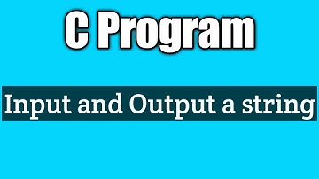 Write a c program to input a string and print it | vision academy