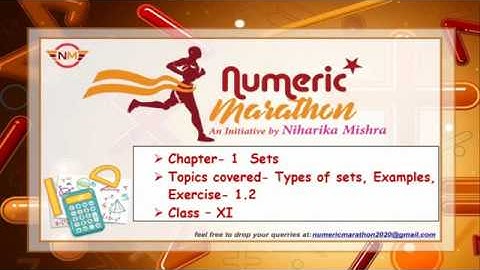 CHAPTER 1- SETS :  EXERCISE 1.2 (EMPTY SET, FINITE AND INFINITE SET, EQUAL SET)