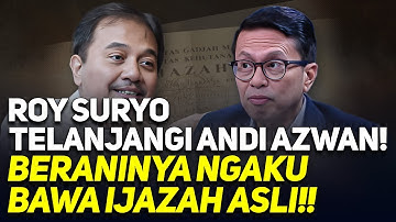 🔴LIVE! XKLUSIF! ROY SURYO TELANJANGI ANDI AZWAN! BERANINYA NGAKU BAWA IJAZAH ASLI!