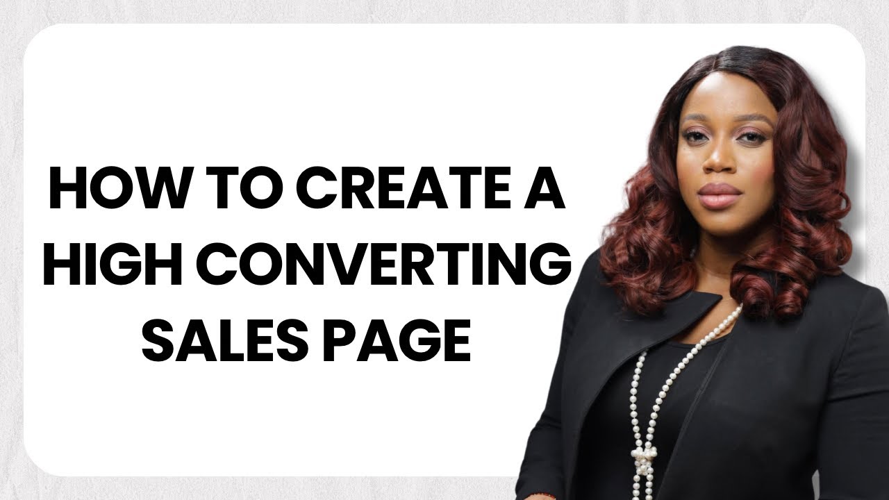 How to Create a High-Converting Sales Funnel | Nancy Ogbue Nwosu - YouTube