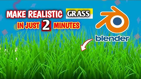Blender Grass in 2 Minutes – Easy & Realistic! | Hindi Tutorial @blenderguru @blendertips9236 
