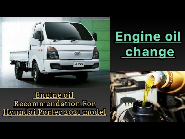 HOW TO CHANGE OIL HYUNDAI H100 2020 MODEL #hyundai #h100 #pertua / HYUNDAI  H100 2.5L CRDI 