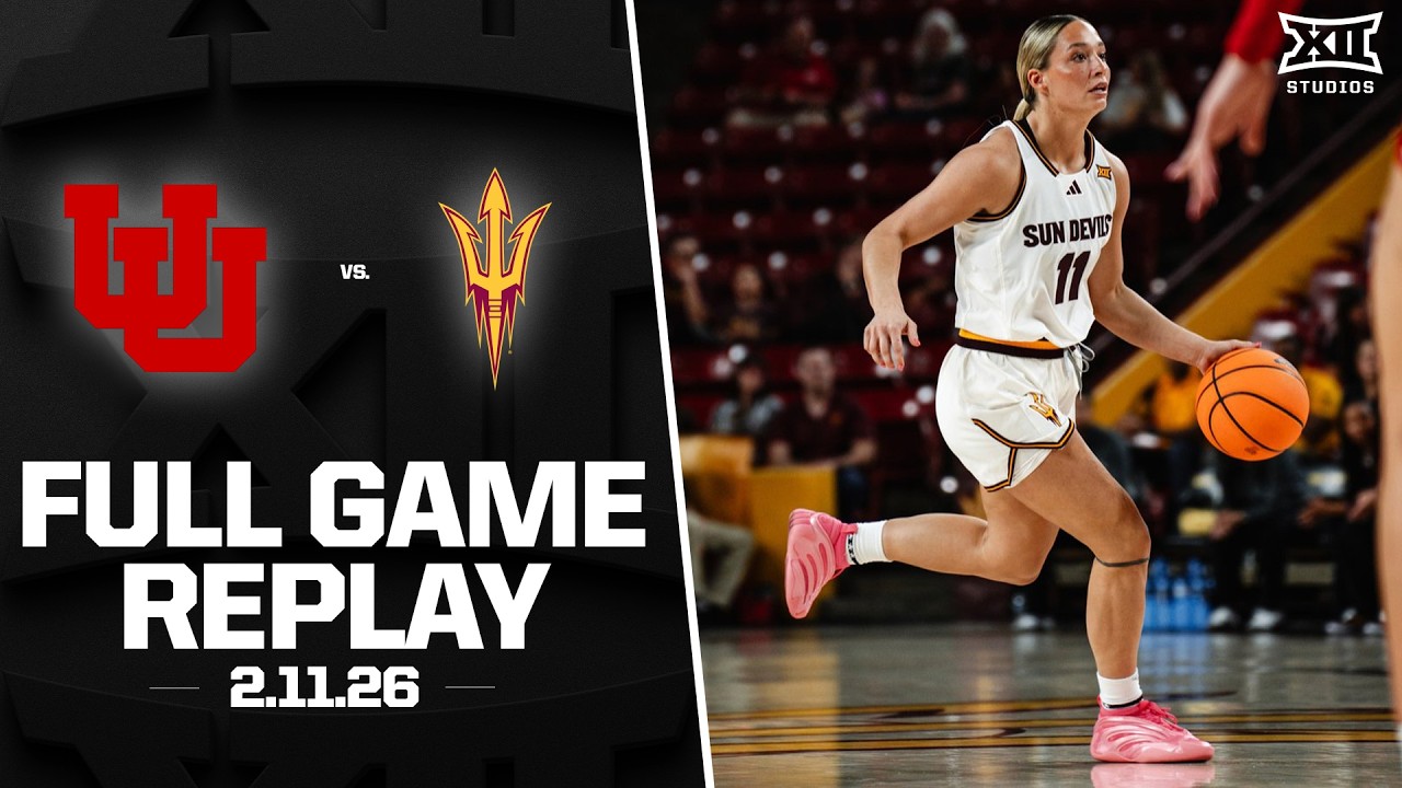 Utah vs. Arizona State Full Game Replay (2.11.2026) | 2025-26 Big 12 Women's Basketball