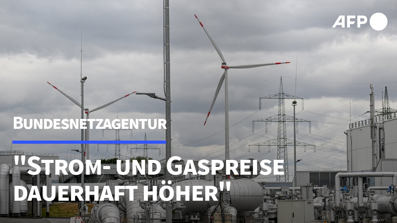 Bundesnetzagentur: Zeit der billigen Energie ist vorbei | AFP - YouTube