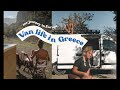 VAN LIFE IN GREECE | Taking the ferry to Italy | Someone tried to break in | Road trip in Europe