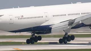 Delta B777 Slo-Mo touchdown