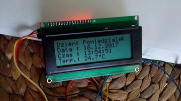 Arduino nano Zegarek na DS3231 i termometr na DS18B20 LCD 20x4 kto pomoże?