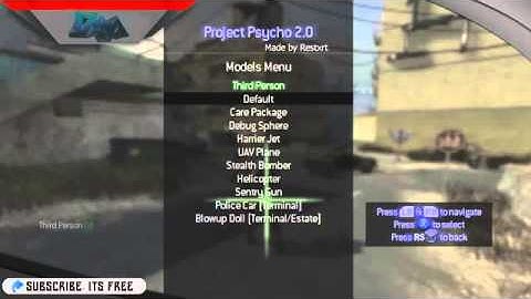 MW2 Project Psycho 20 All Client Mod Menu TU8 Download