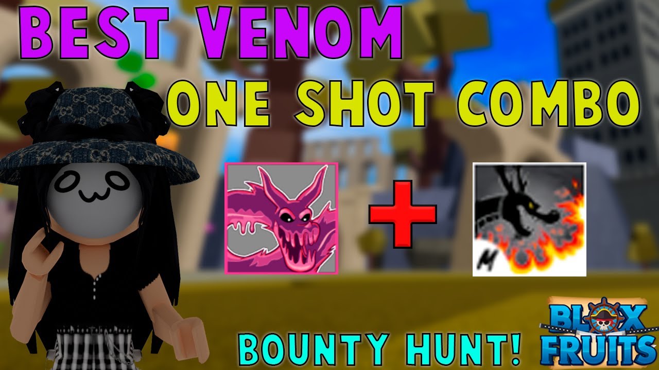 Best Dark + Jitte One Shot Combo』Bounty Hunt l Roblox, Blox fruits update  16