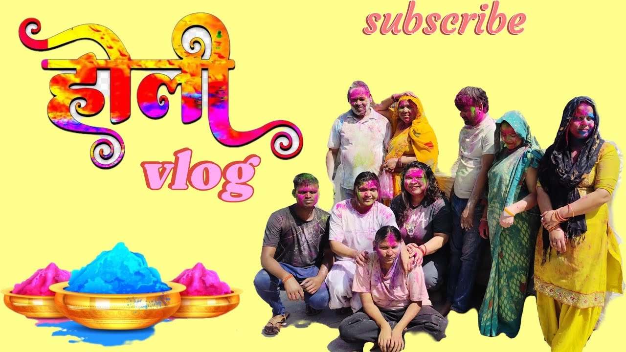 Holi Vlog 2026 | Ghar Walo Ke Saath Holi Celebration | Indian Family Holi