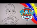 Paw Patrol Coloring Book| Paw Patrol Ryder Coloring Page| Ryder Paw Patrol Coloring| YES Toys|