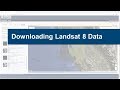 Downloading Landsat 8 satellite image data to use in a GIS