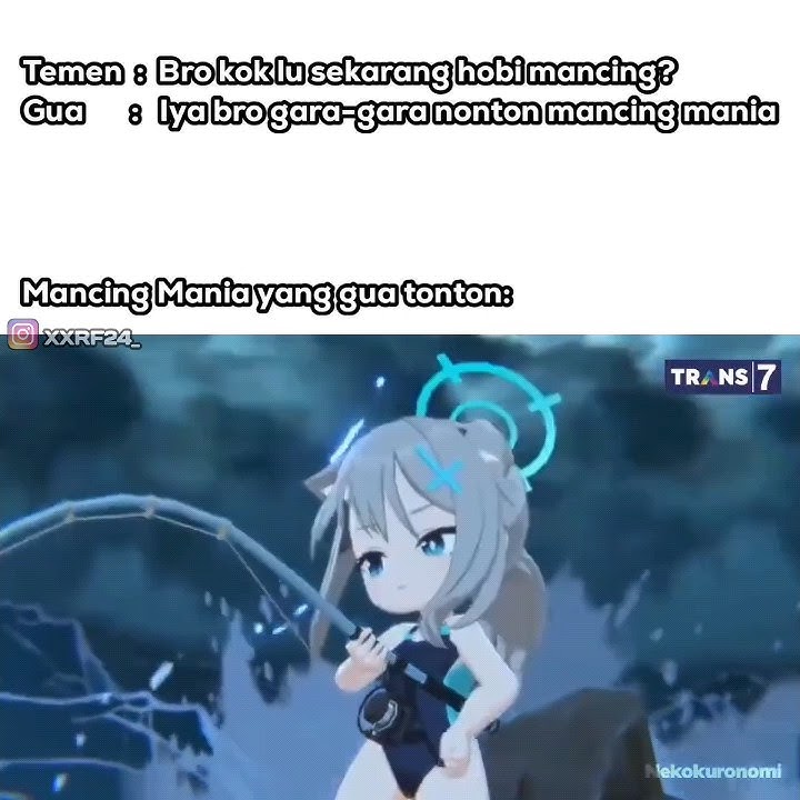 Loli mancing mania #memeindonesia #wibu #anime