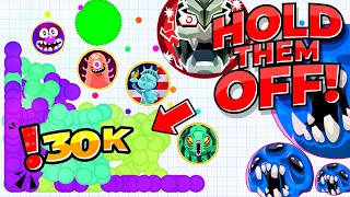 Agar.io Mobile - RISKY TROLLING WITH 30,000 MASS