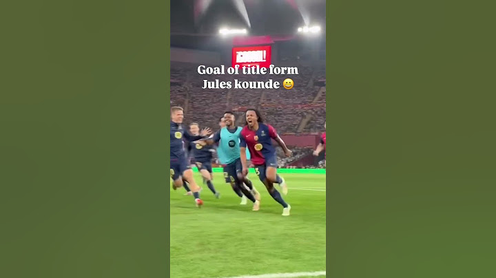 Jules kounde goal winner 🏆 #football #highlights #fcbarcelona #goals #championsleague #shorts