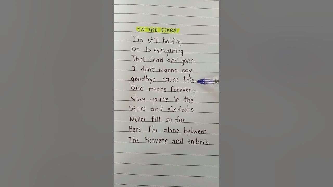 In The Stars ( I'm still holding on to everything ) 🌼 ~ Song by Benson Boone #songlyrics