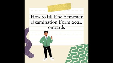 How to fill the End Semester Examination Form 2024 onwards by using Digiicampus App