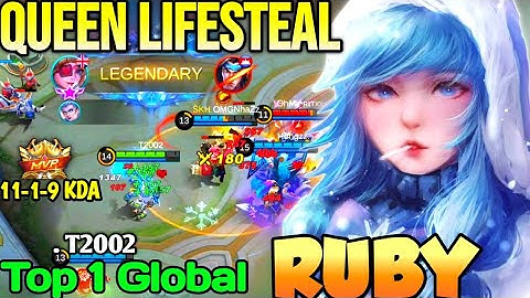 RUBY BEST BUILD IN 2021 | TOP GLOBAL RUBY . T2002 - MOBILE LEGENDS