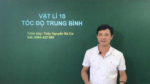 Cách tính tốc dộ trung bình ở vật lý