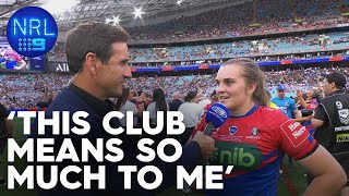 Joey soaks in premiership glory with apprentice Jesse Southwell: NRLW Grand Final | NRL on Nine