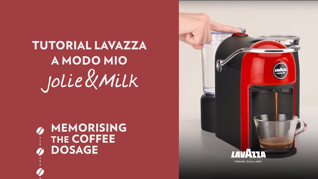 Lavazza A Modo Mio Jolie&Milk - Tutorial memorising the coffee