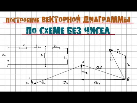 Векторная диаграмма -  как она строится без чисел по схеме