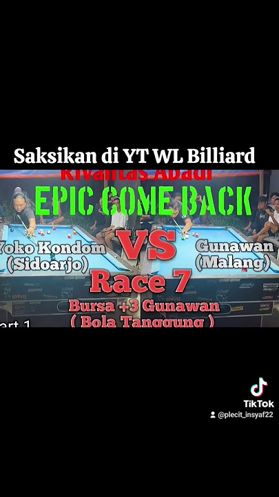 Arema Punya Gunawan Persebaya punya Yoko Kondom #subrcribe #biliar #billiards #subsscribe #billiard