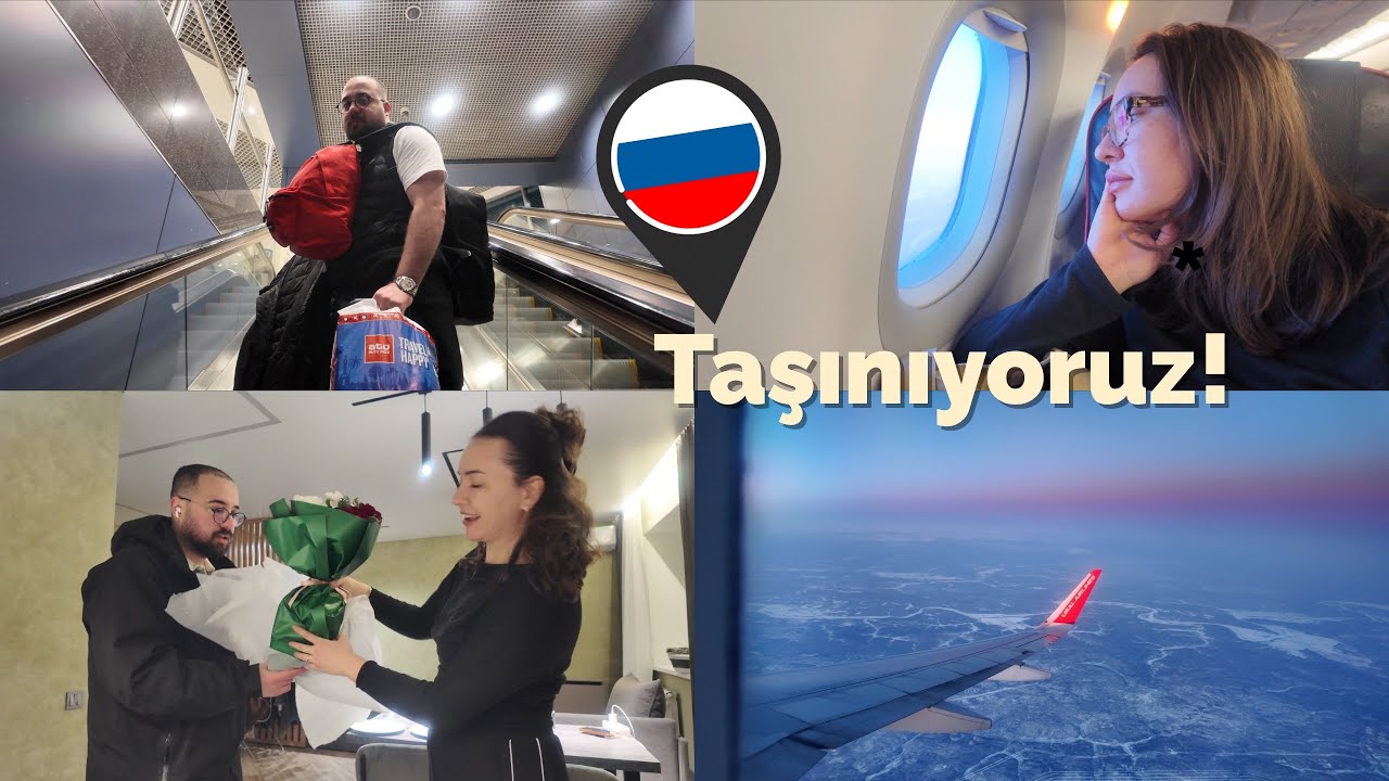 Rusya´ya Taşınıyoruz! | 13 saat uçtuk, Rusya´da Yaşam, -40 derece soğuk, yeni evimiz