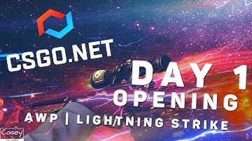 ROAD TO 500€ AWP LIGHTNING STRIKE FROM 3€ CASE!!! (😱) [DAY 1] [CSGO NET] [CaseyCS]