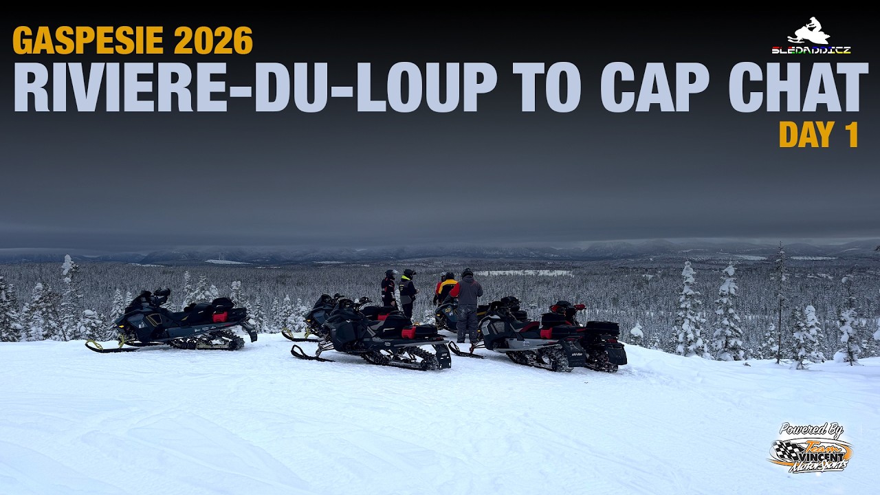 Snowmobiling into the Chic Chocs! | Day 1 - Riviere Du Loup to Cap Chat | Gaspe Snowmobile Trip 2026