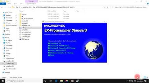 How to install Fuji PLC PROGRAMMER SX-Programmer Standard V3 for WIN7_Win10