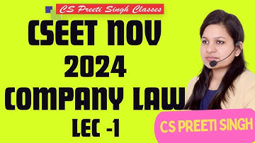 CSEET Nov 2024 l Legal Aptitude Lec 1 I CSEET Online classes I CSEET Face to Face Classes