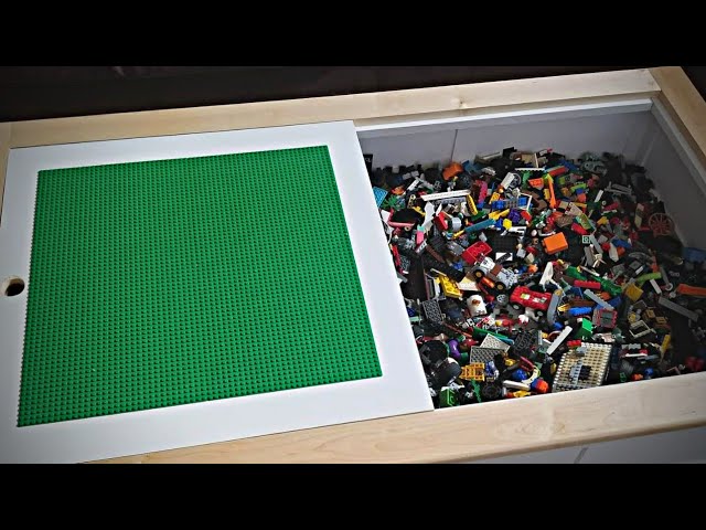DIY Lego Table with Custom Knobs - Infarrantly Creative