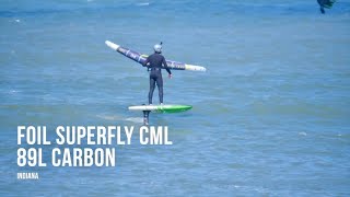 Indiana Foil Superfly cml 89l carbon Wingboard Test 2025 ( english translated review )