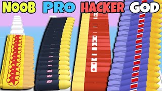 NOOB vs PRO vs HACKER vs GOD in Bullet Stack NEW UPDATE Part 02