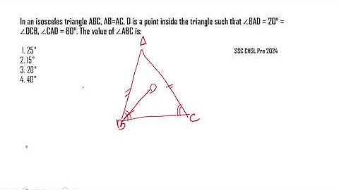 In an isosceles triangle ABC