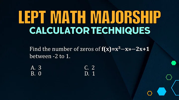 LEPT MATH MAJORSHIP REVIEWER | KARCE KC S991 CALCULATOR TECHNIQUES | ZEROS OF THE FUNCTION