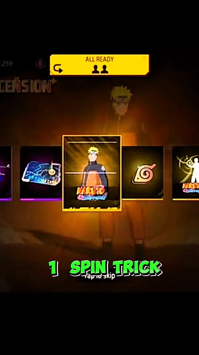 NARUTO iN FREE SPiN🪡🍷#freefire #freefireclips #ff #garenafreefire