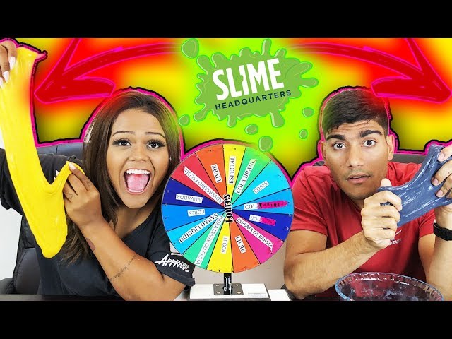 DESAFIO DA ROLETA MISTERIOSA DE SLIME (Mystery Wheel Of Slime Challenge)