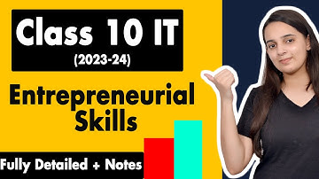 Entrepreneurial Skills Class 10  Information Technology Code 402 |  Employability Skills Unit 4